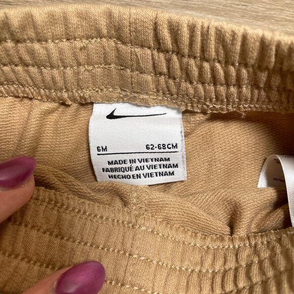 Set of Two Baby Boy Nike Outfits - Camo Footie (3M) & Tan Nike Track Suit (6M) - Picture 5 of 5